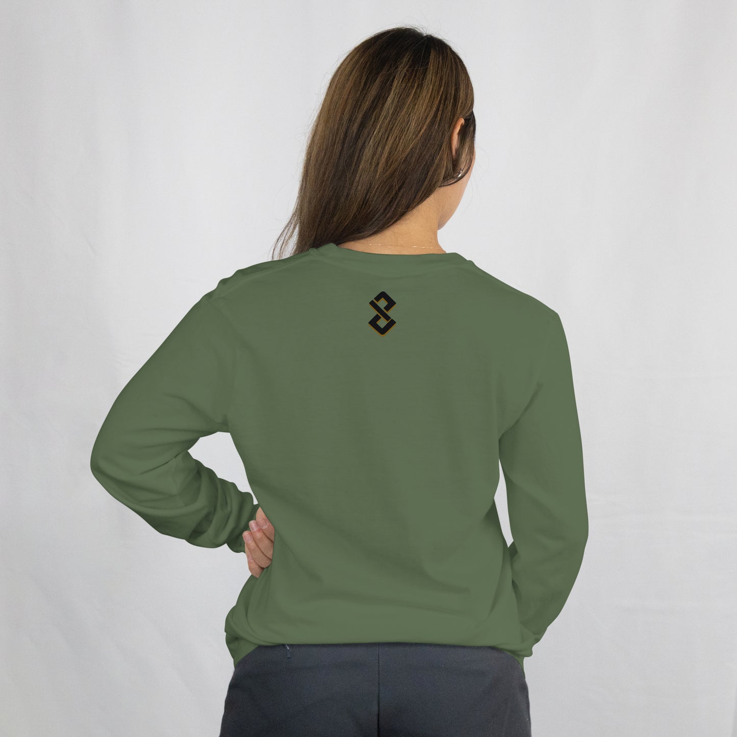 Military Green Unisex Long sleeve T-Shirt