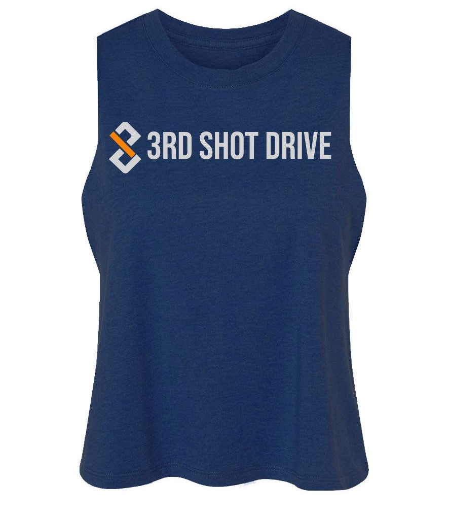 3SD Signature Logo Navy Female Crop Tank